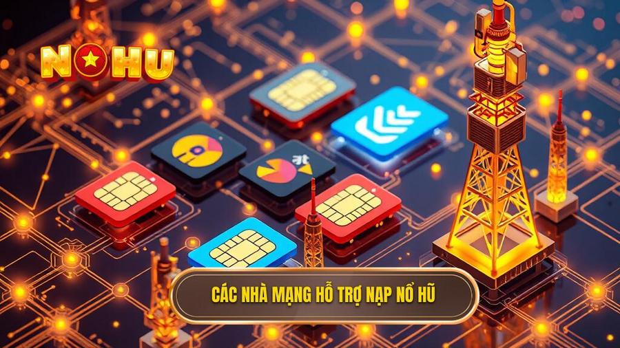 Các nhà mạng hỗ trợ nạp thẻ trong game nổ hũ